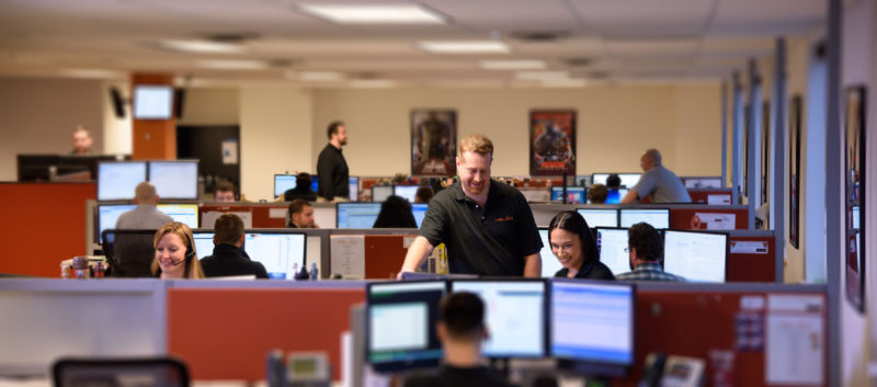 HelpDesk Answering calls at a Help Desk