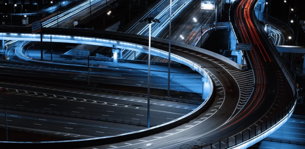 nightime highway