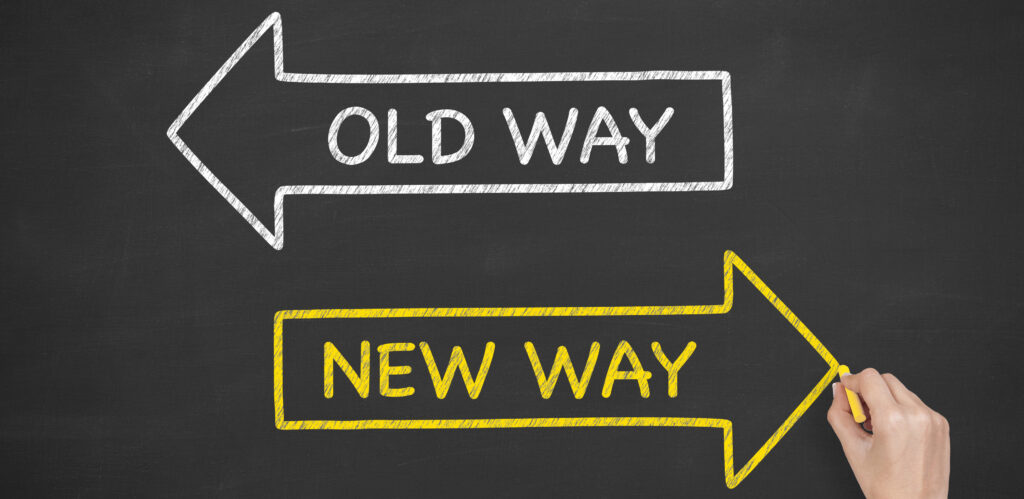 Old Way New Way on Blackboard