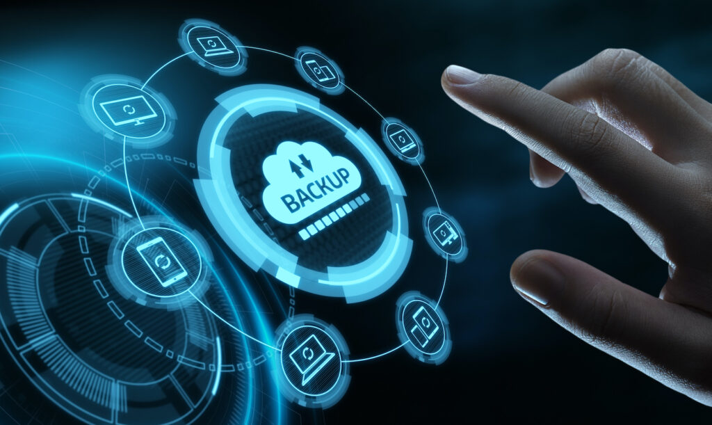 Backup Storage Data Internet Technology Business concept