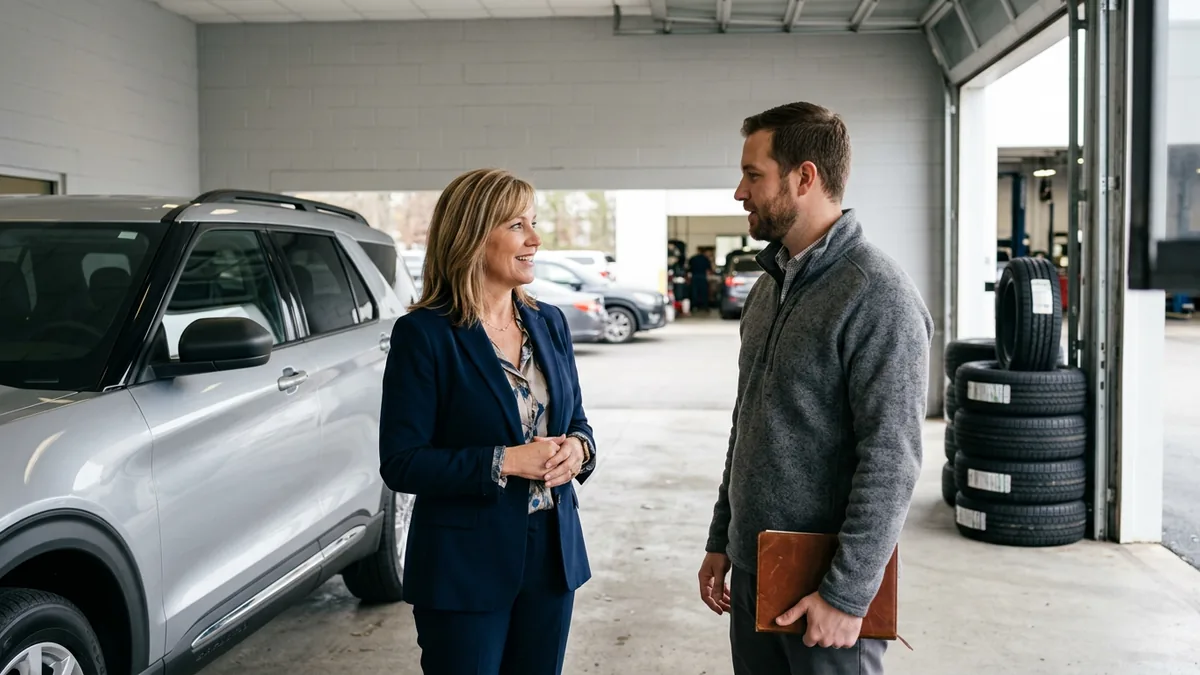 Dealership general manager and in-house IT manager talking about Microsoft 365 permissions before enabling Copilot